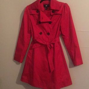 H&M Red trench coat